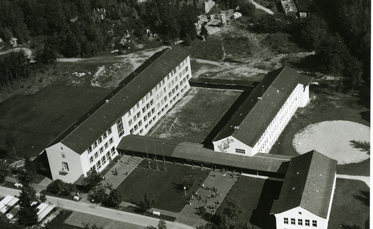 Luftbild Schulzentrum Dieselstraße 1958: Zum Vergrößern auf Bild klicken
