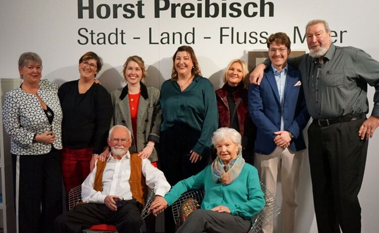 Horst Preibisch mit Frau und Familie: Zum Vergrößern auf Bild klicken