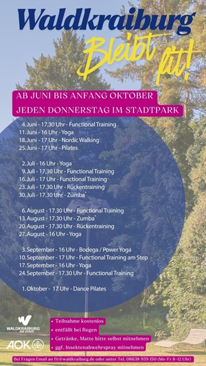 Programm Waldkraiburg bleibt fit