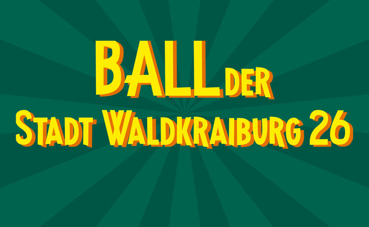 Einladungskarte Ball der Stadt Waldkraiburg 2026