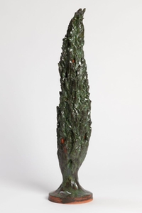 Baum im Wind, Keramik, grün, glasiert von Anne Rößner, 2025 Baum im Wind, Keramik, grün, glasiert von Anne Rößner, 2025