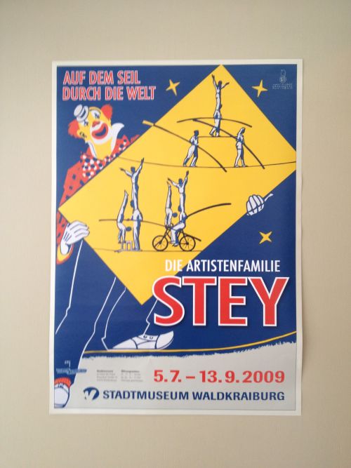 Plakat der Artistenfamilie Stey