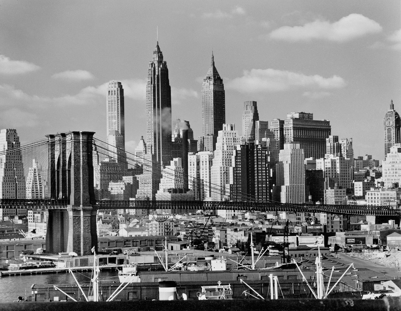 Ausstellungsfoto von Andreas Feininger, das New York zeigt