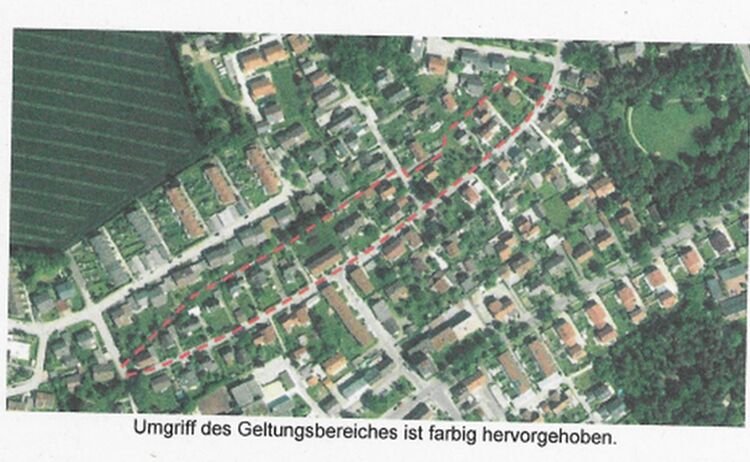 Umgriff des Geltungsbereiches Bebauungsplan Nr. 89 nördlich der Eichendorffstraße, 1. Änderung beschleunigtes Verfahren gem. § 13 BauGB i.V.m. § 13 a BauGB