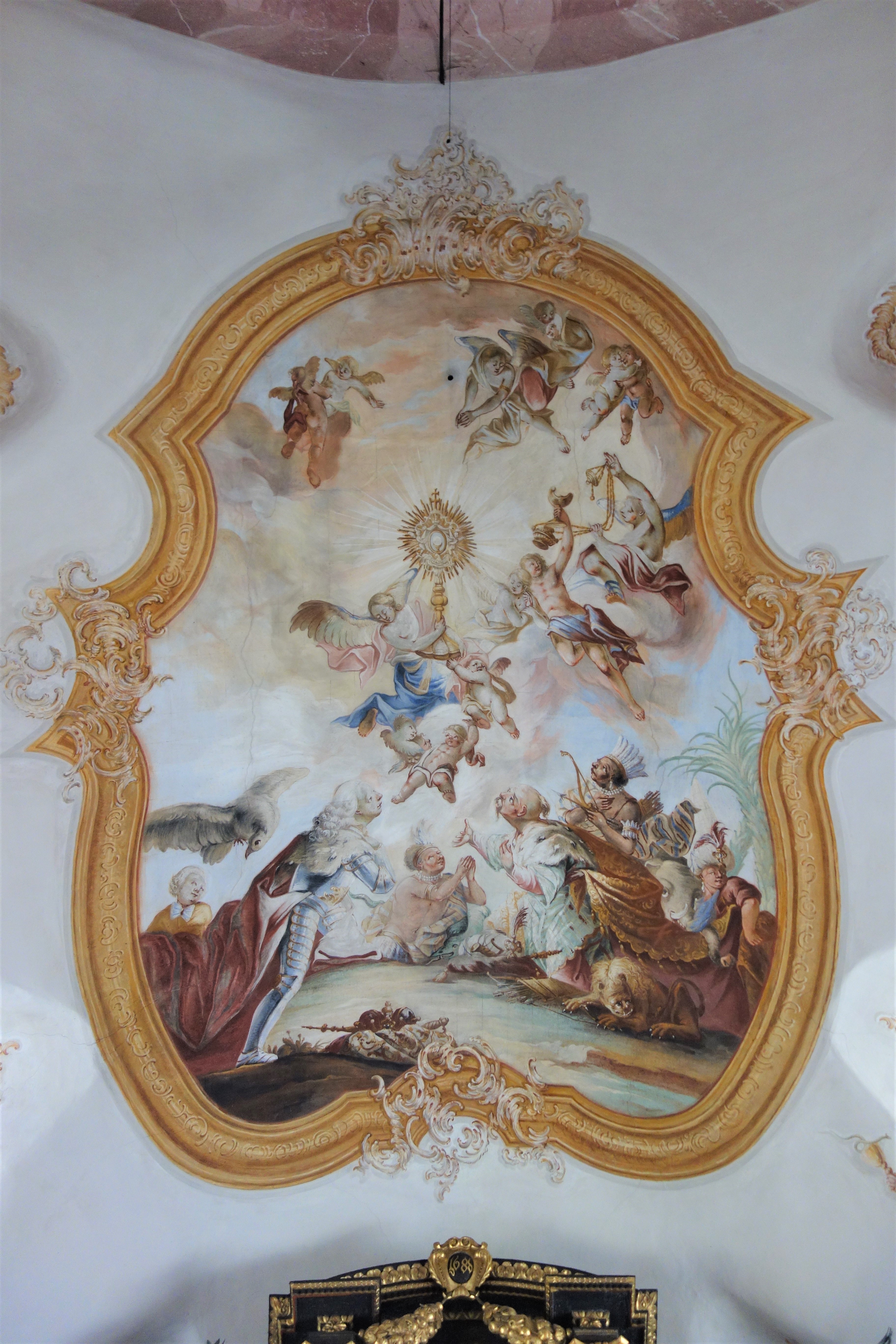 Deckengemälde in der Fililalkirche St. Erasmus