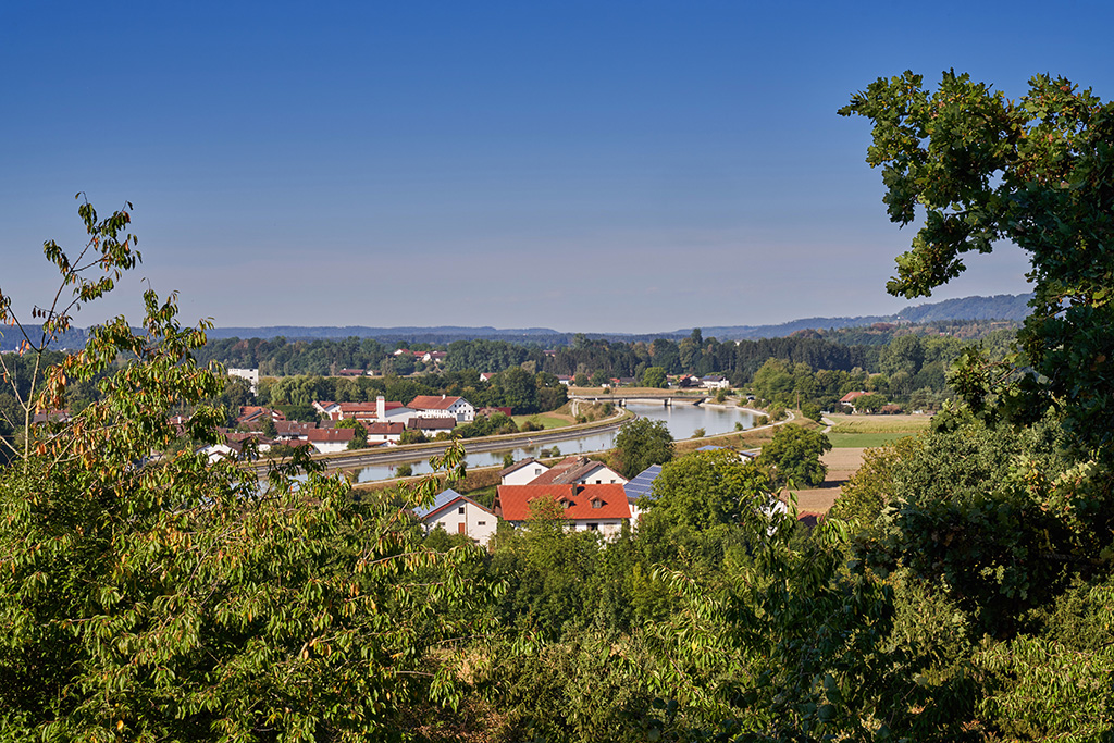 Aussicht von der Aussichtsplattform ins Inntal