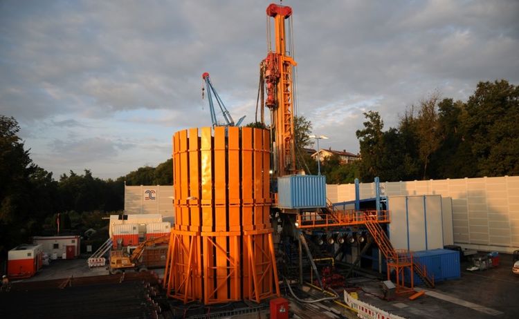 Ausstellungsfoto der Geothermie im Rahmen der Ausstellung Energie die in der Erde steckt: Zum Vergrößern auf Bild klicken