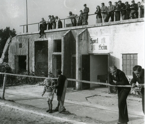 Erste Sportstätte Waldkraiburg, ca. 1950