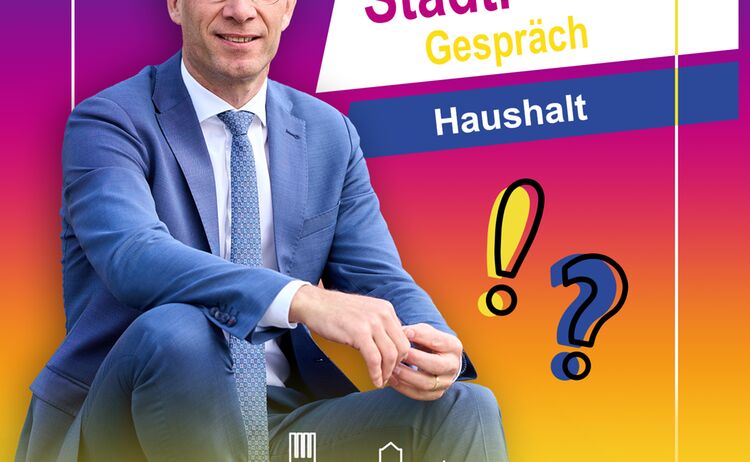 Grafik zum Stadt Gespräch mit Bürgermeister Robert Pötzsch