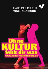 Imagevorlage Haus der Kultur tanzendes Paar auf der Bühne Imagevorlage Haus der Kultur tanzendes Paar auf der Bühne